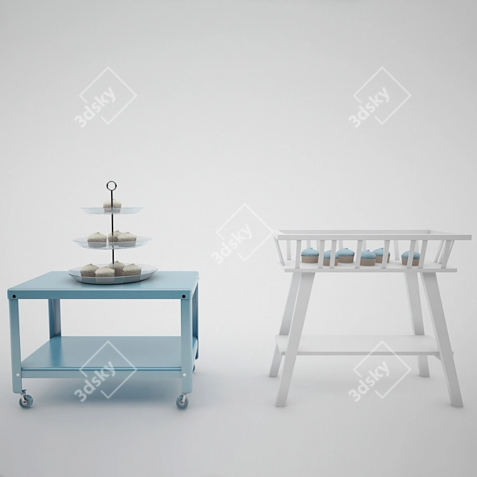 Modern Pedestal with Innovative Design 3D model image 1