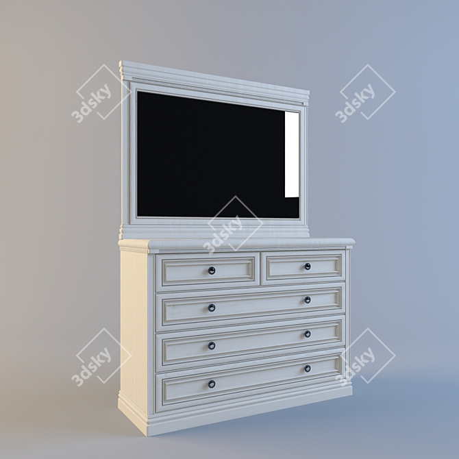 Elegant Italian Verdi Dresser 3D model image 1