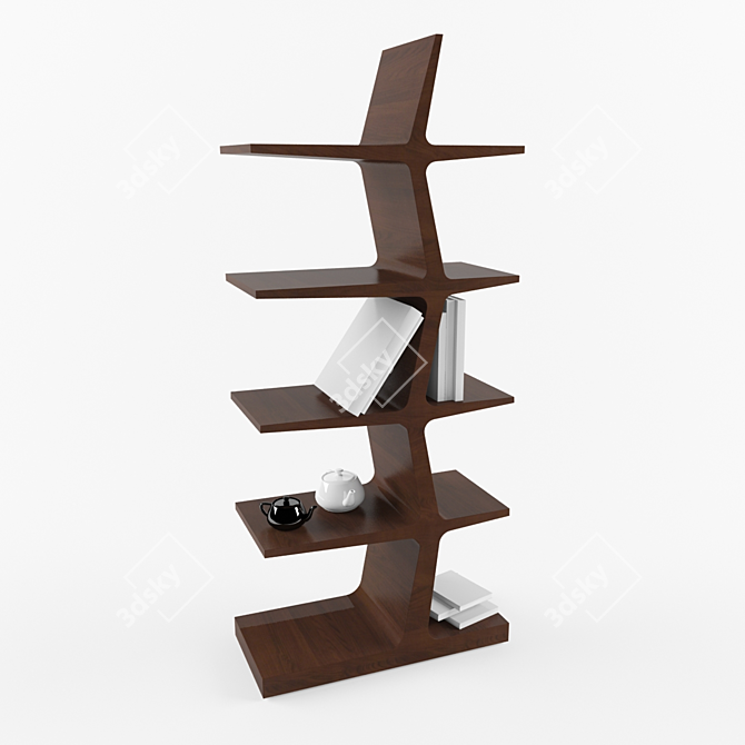 Elegant PORADA Zeus Bookcase 3D model image 1