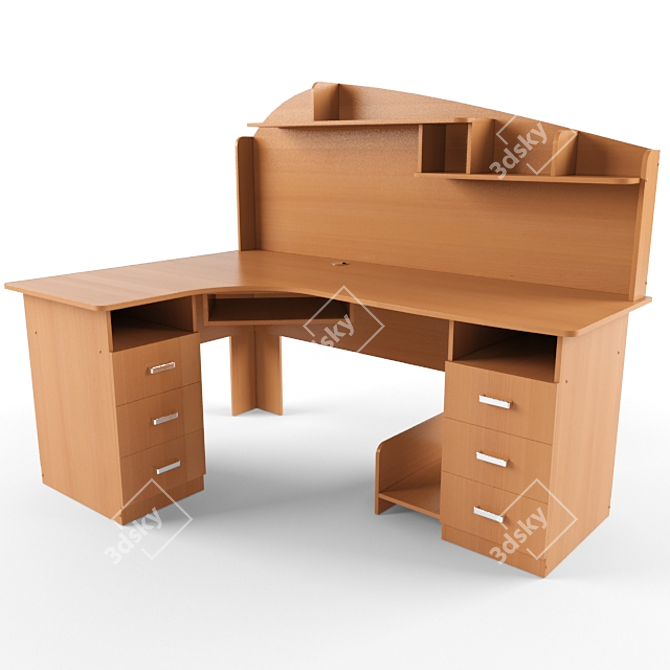 Modern Office Table 3D model image 1