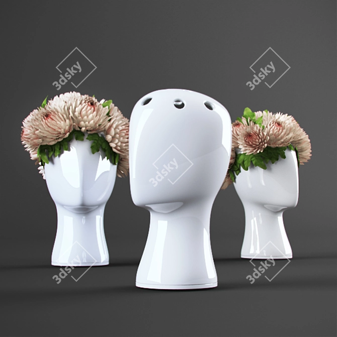 Elegant Floral Vase | Stunning Flower Holder 3D model image 1