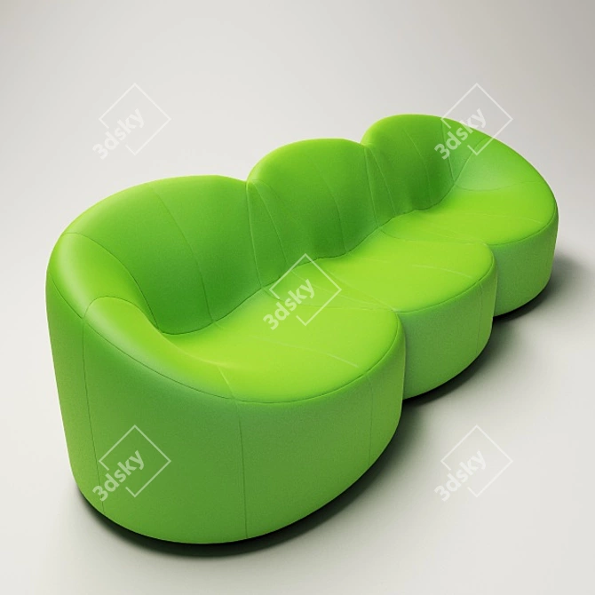 Ligne Roset Pumpkin 3-Seat Sofa 3D model image 1