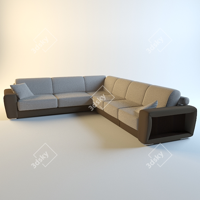 ComfortMax Sofa: Stylish and Versatile 3D model image 1