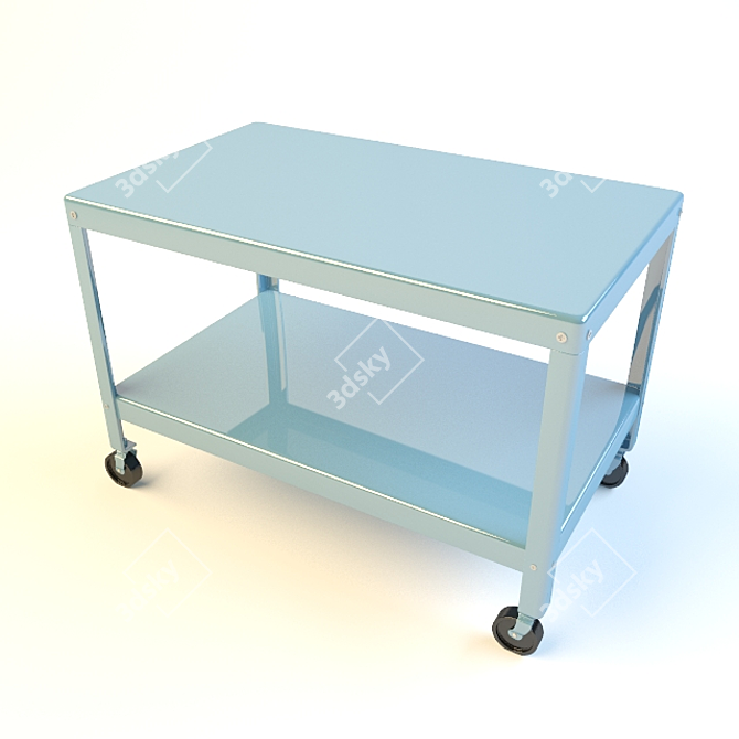 Sleek Modern Table 3D model image 1