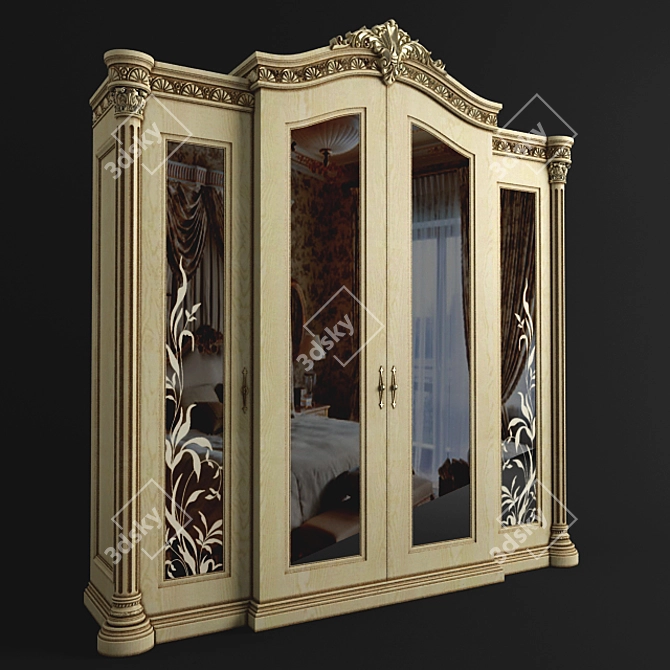 Classic Wardrobe 3D model image 1