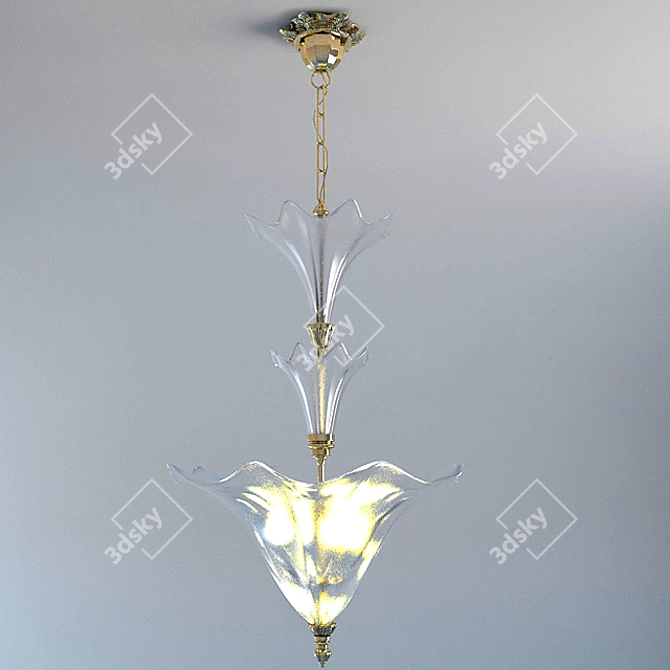 Sleek Ares Floor Lamp 3D model image 1