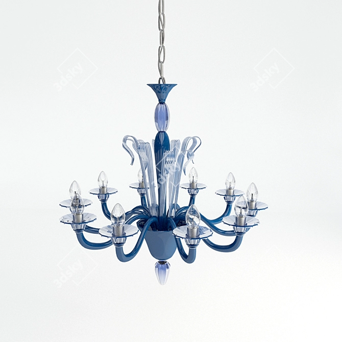 De Majo 7088 - Murano Glass 8-Light Chandelier 3D model image 1