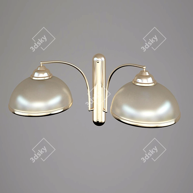 Luxury Luminating Lugano Wall Sconce 3D model image 1