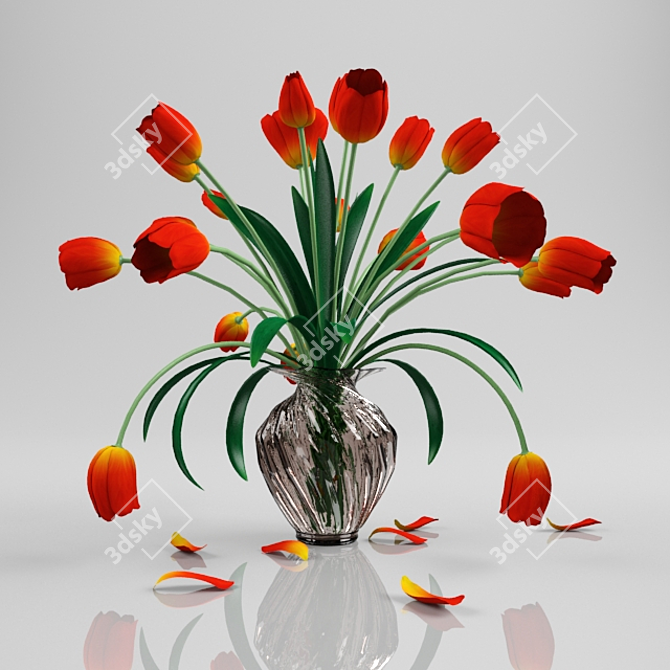 Blooming Beauties 3D model image 1