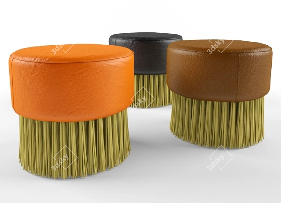 Elegant Brush Furniture Set 3D model image 1