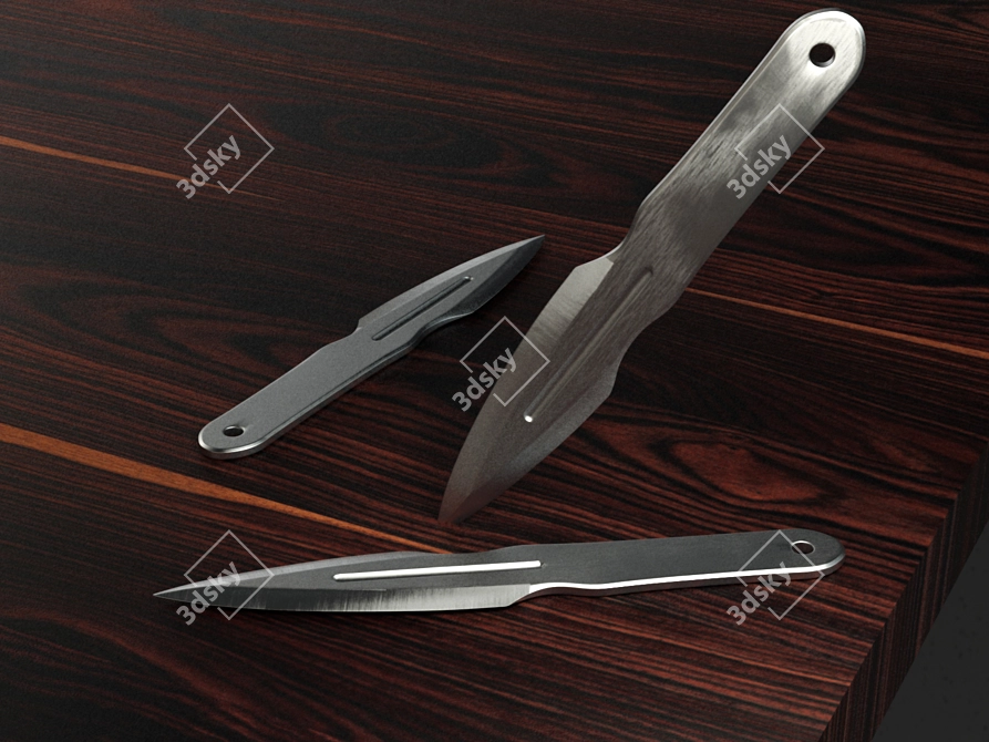 Urban Wild Cat 1104: Exceptional Throwing Knife 3D model image 1