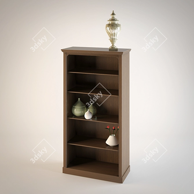 Provence Style Decor Shelf 3D model image 1