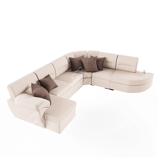 Modern Comfort: "Franco" Sofa 3D model image 1