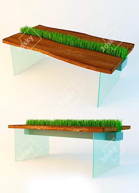 Eco-Grass Convertible Table 3D model image 1