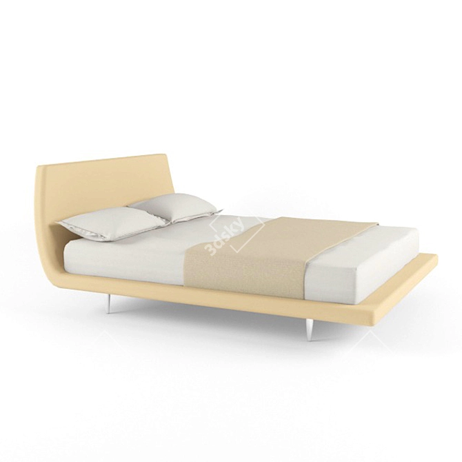 Désirée Tuliss: Elegant and Spacious Modern Sofa 3D model image 1