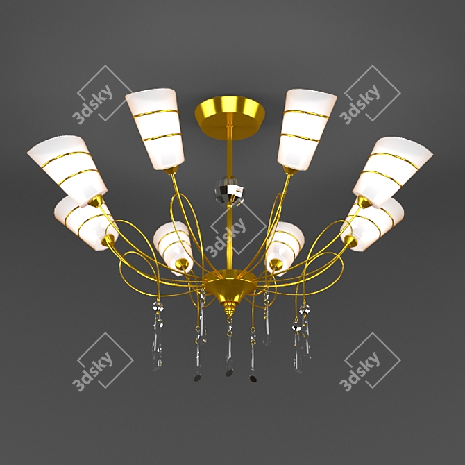 Elegant Crystal Chandelier - Imported from China 3D model image 1