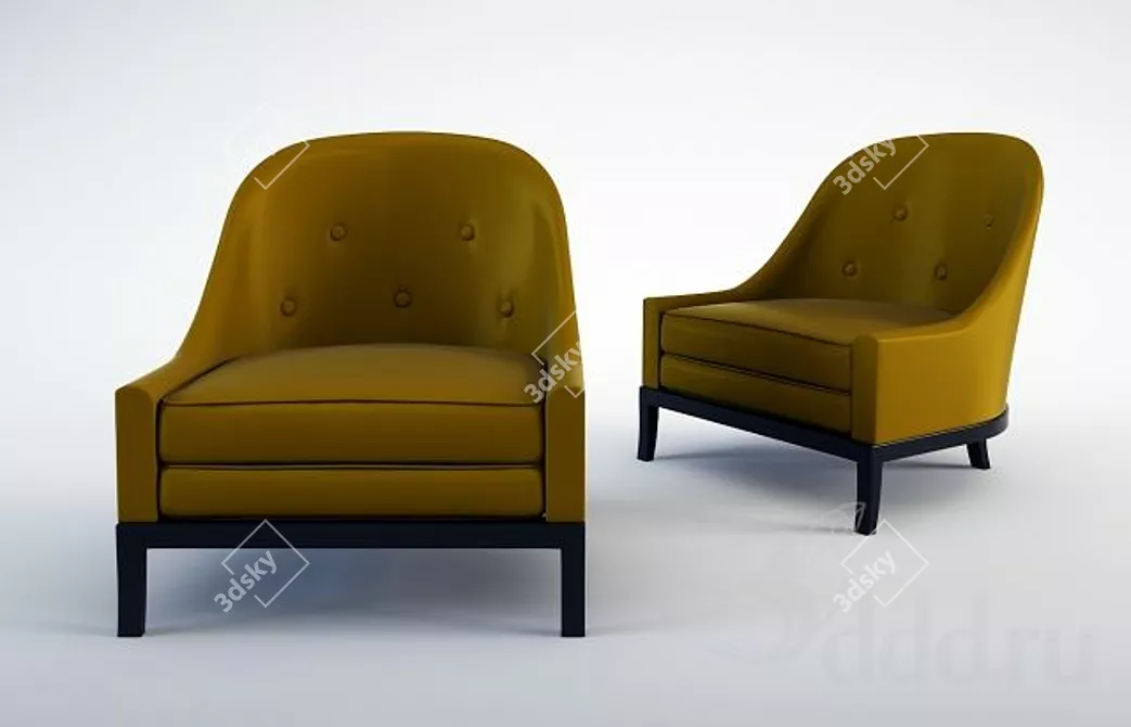 Cozy Comfort Armchair 3D model image 1