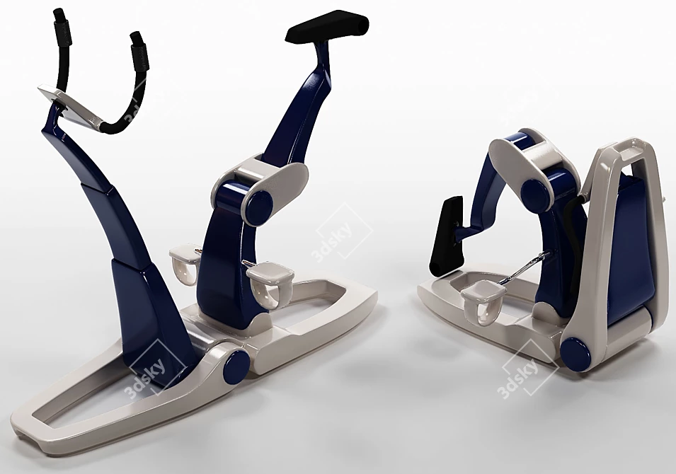 Standard Materials Exercise Bike 3D model image 1