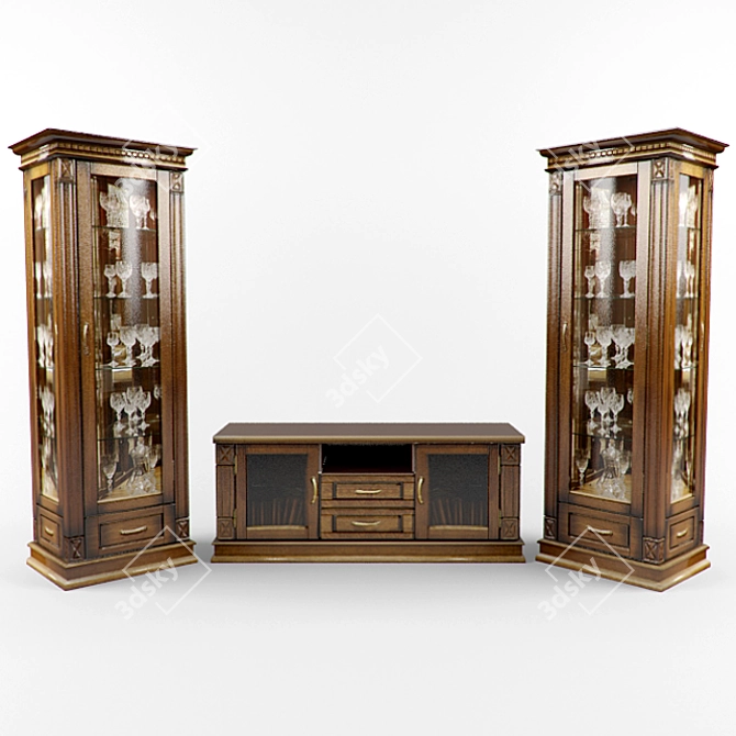 Elegant Verdi Lounge 3D model image 1