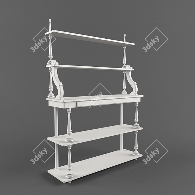  Children's Delight: Playful Storage Shelves 3D model image 1