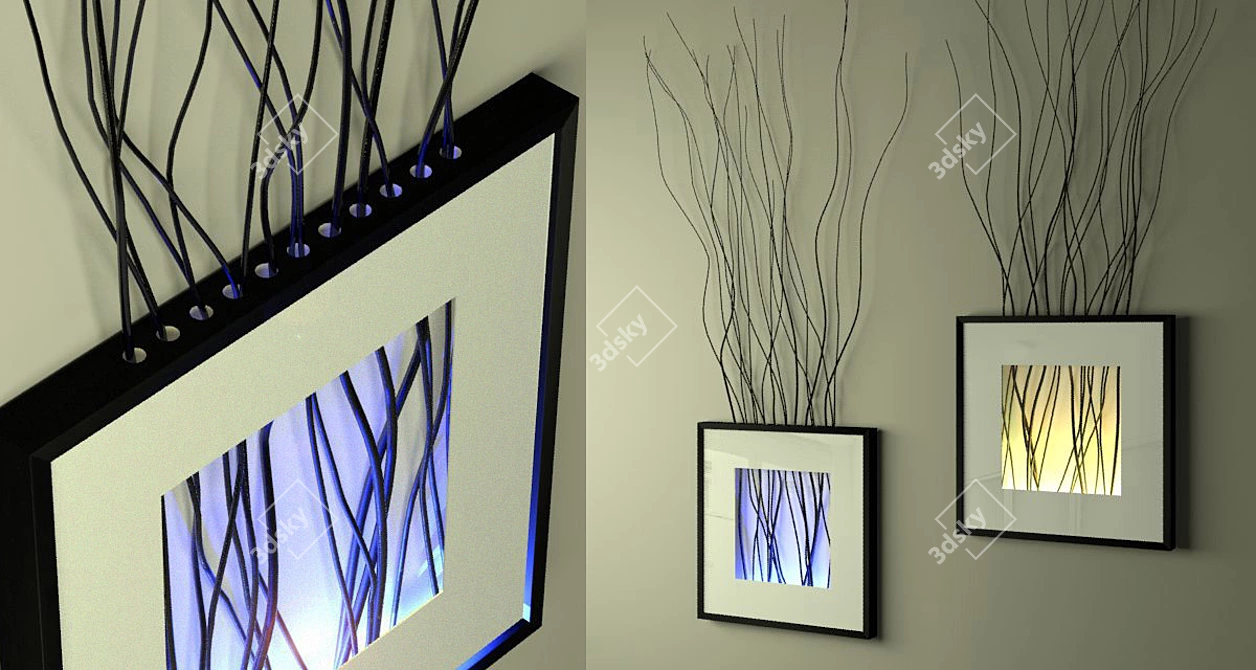 Title: IkeaHacker Glow Frames 3D model image 1