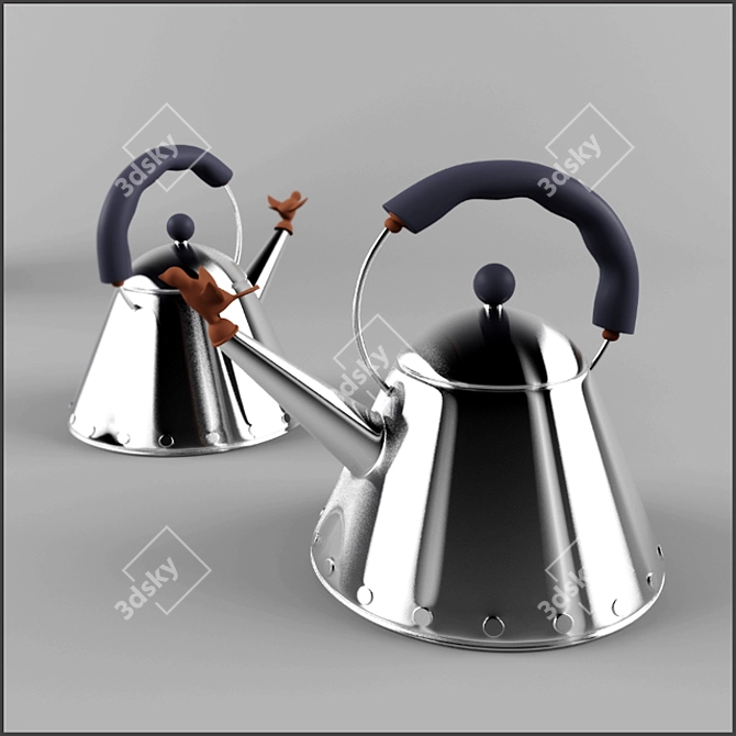 Whistling Bird Kettle by Alessi 3D model image 1