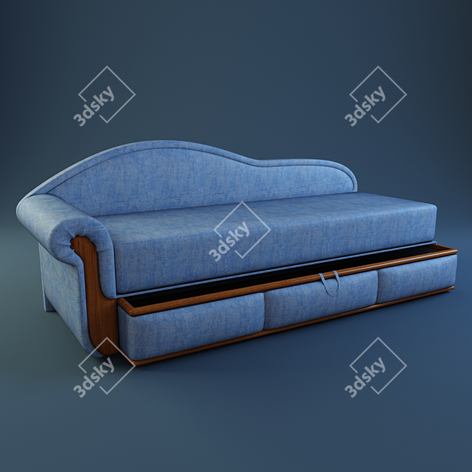 Cozy Lounge Sofa 3D model image 1
