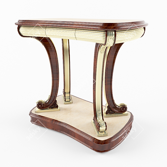 Elegant Riva Coffee Table 3D model image 1