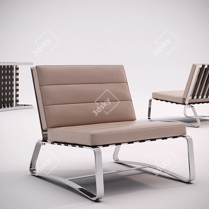 Modern Minotti DELAUNAY Armchair 3D model image 1