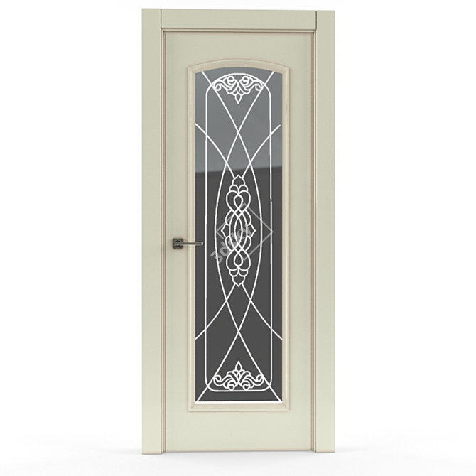 Classic Glass Door 3D model image 1