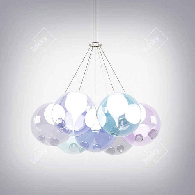 Bocci 28: Elegant Adjustable Pendant 3D model image 1