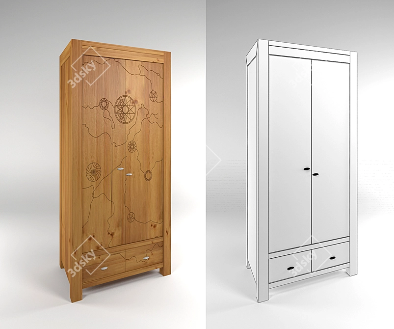 Belfan/Mont Wardrobe 3D model image 1