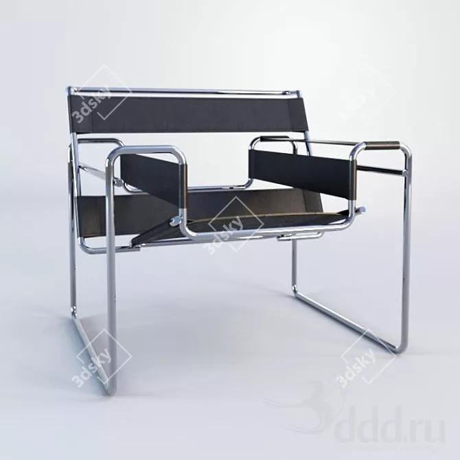 Modernist Icon: Wassily Chair 3D model image 1