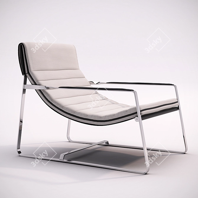 Modern Minotti Hopper Chair: Sleek Design & Superior Comfort 3D model image 1