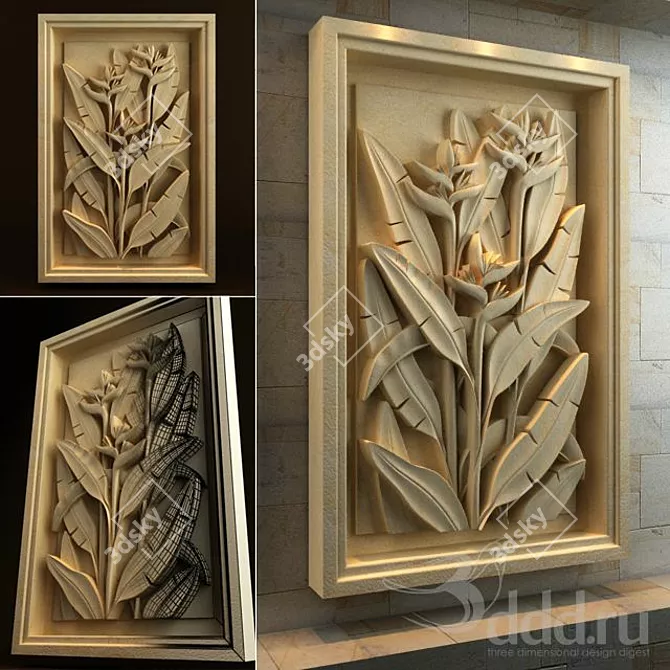 Title: Palimanan Relief Artwork - Decorate Your Space 3D model image 1