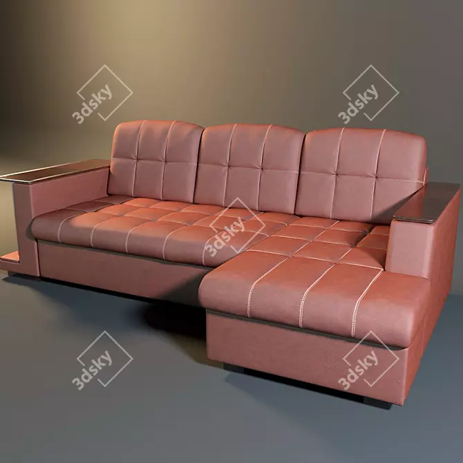 Cozy Corner Sofa 3D model image 1