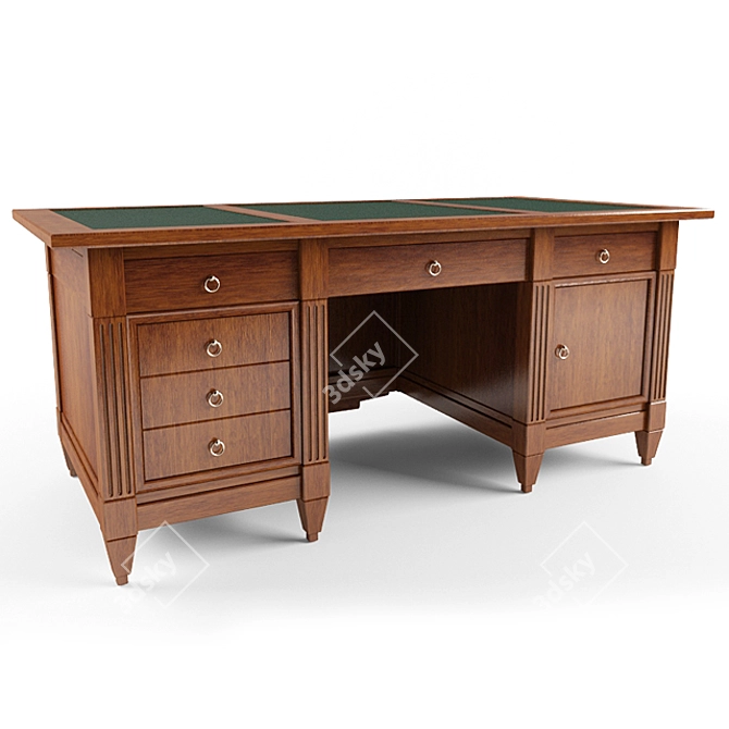 Elegant Direttorio Writing Desk 3D model image 1