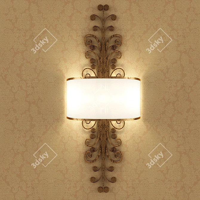 Banci Wall Light Fixture - Contemporary Design 3D model image 1