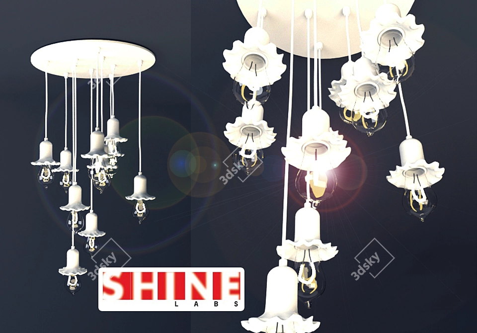 Solo Pendant: Sleek and Stylish Illumination 3D model image 1