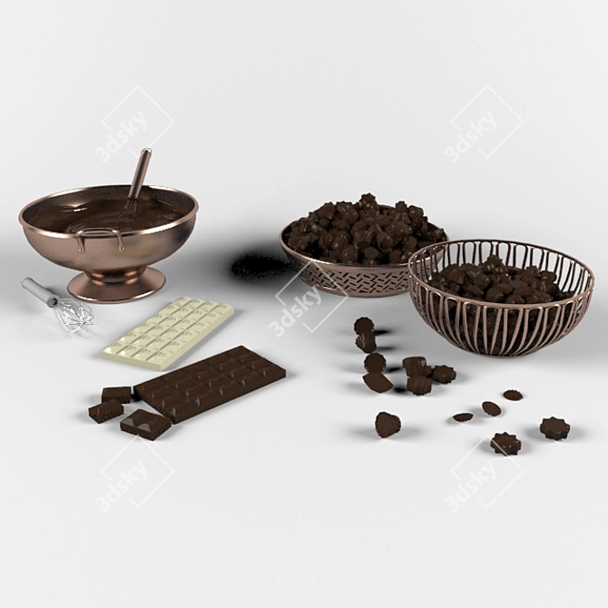 Gourmet Chocolate Making Set 3D model image 1