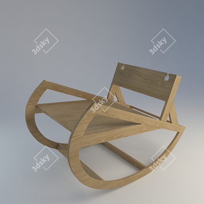 Modern Rocking Chair 3D model image 1