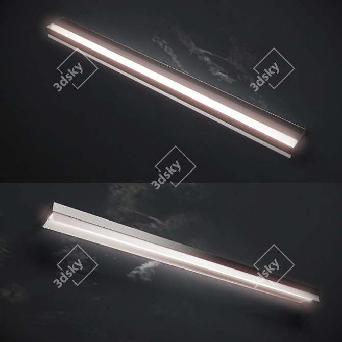 Sleek Kitchen Lighting Solution 3D model image 1