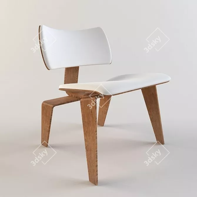 Eames LCW - Iconic Plywood Lounge 3D model image 1