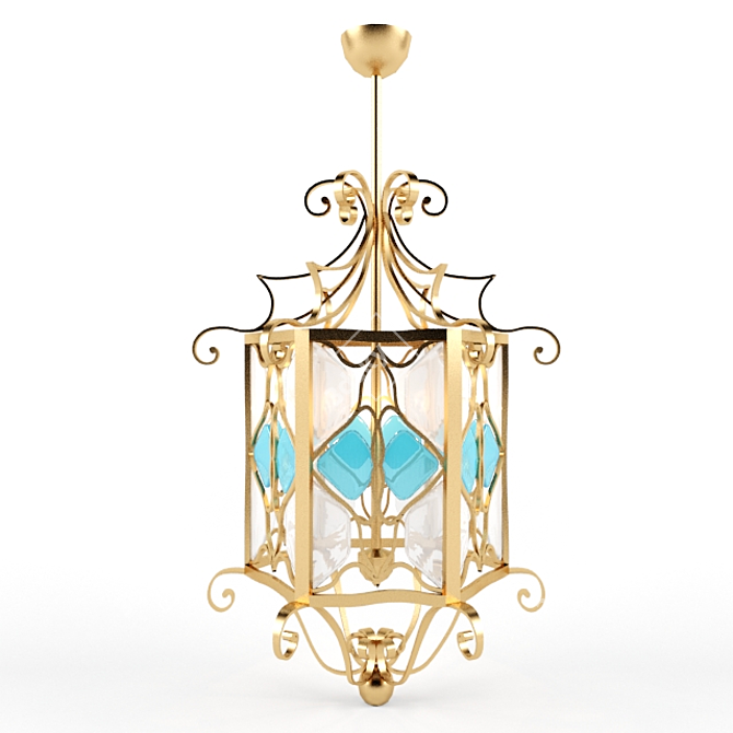 Elegant Glow: Modern Lamp 3D model image 1