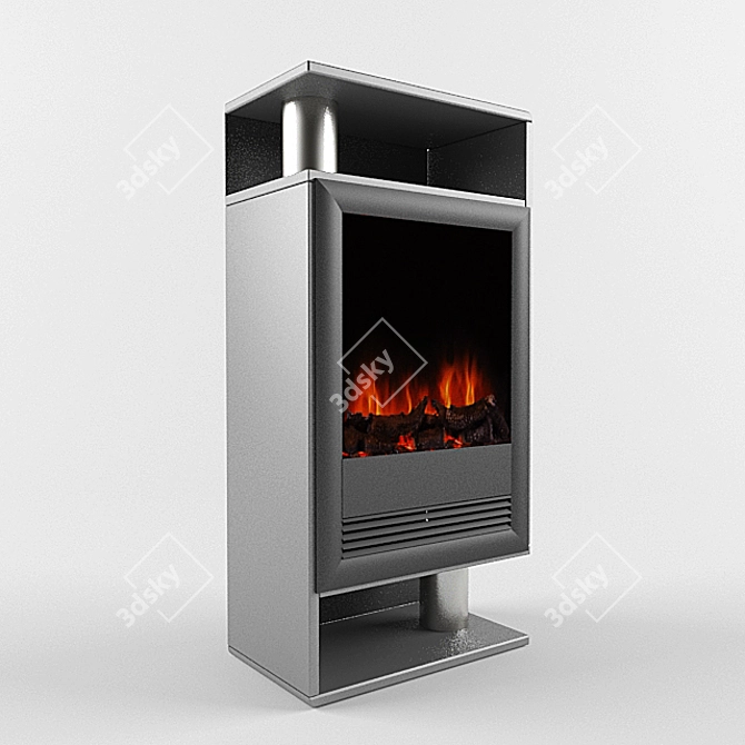 Elegant Dimplex Liszt Fireplace 3D model image 1