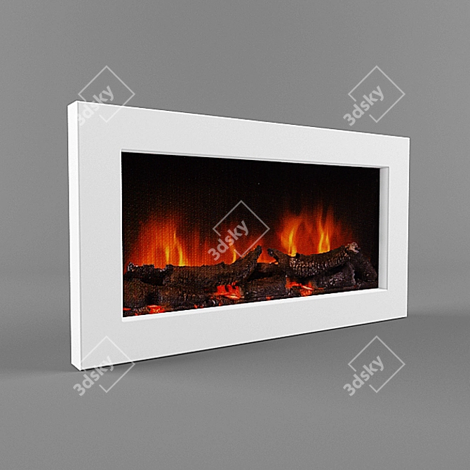 SP5 Dimplex Fireplace: Elegant Heat 3D model image 1