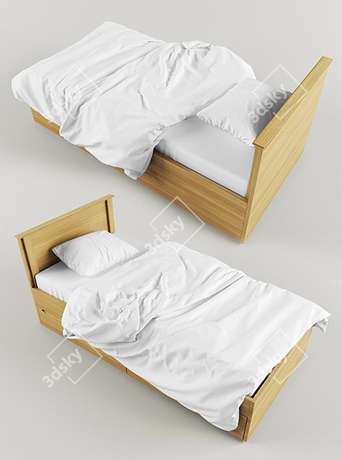 Cozy Dreams Baby Bed 3D model image 1