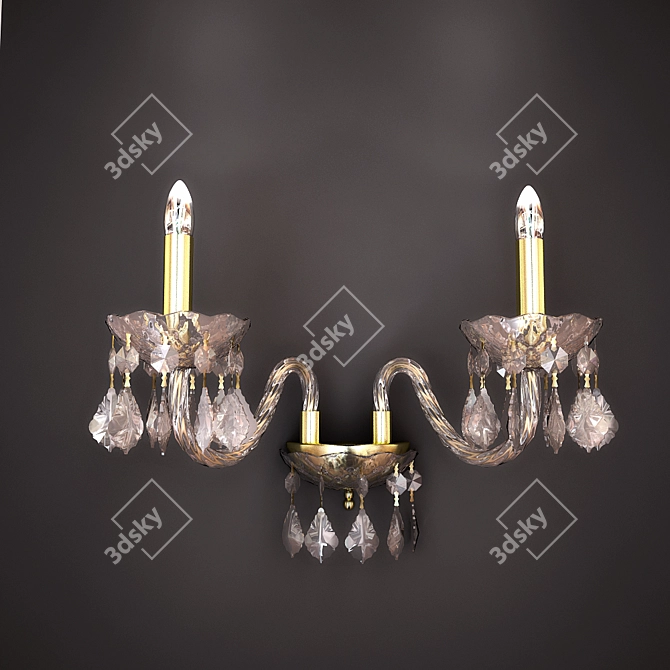 Asfour Crystal Chandelier 3D model image 1