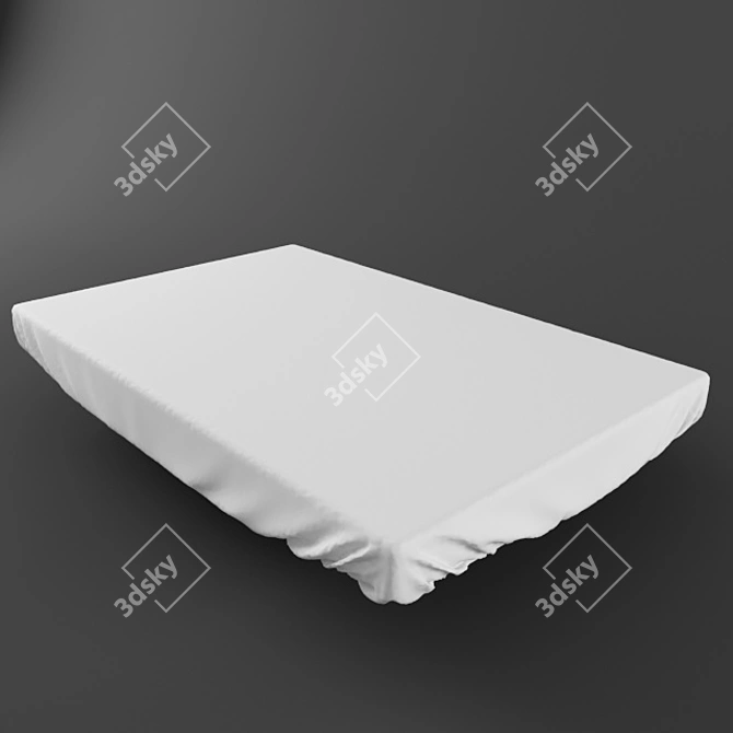 Versatile High-Detail Mattress 3D model image 1