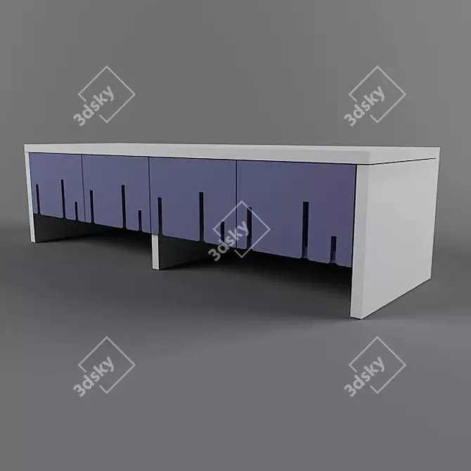 Ikea TV Stand - Sleek and Compact 3D model image 1